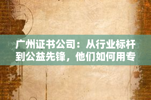 北京证书公司如何通过差异化优势在行业竞争中突围？